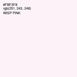 #FBF3F8 - Wisp Pink Color Image